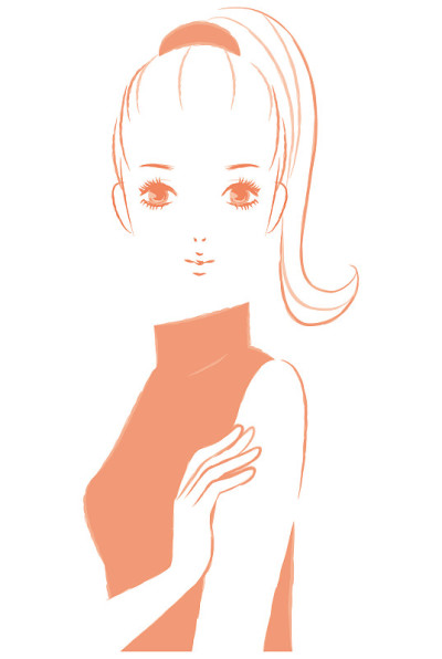 穿高领衣服的女人