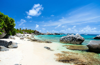 加勒比海完美的海滩