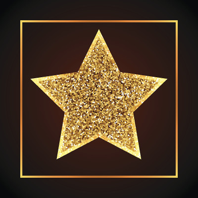 golden dots star