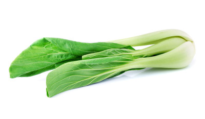 小白菜(白菜)孤立在白色上