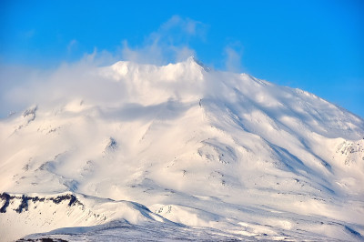 堪察加半岛的火山景观