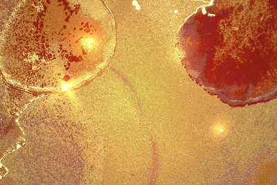 Orange, red and gold pattern with texture of geode
