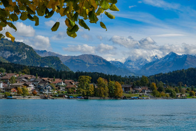 湖的Brienzersee