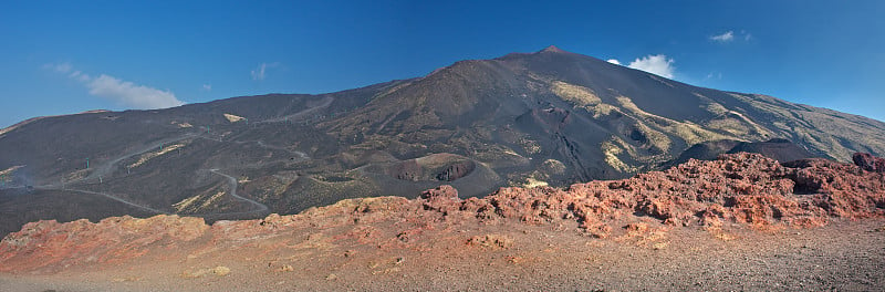 埃特纳火山的寄生火山口