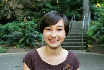在院子里