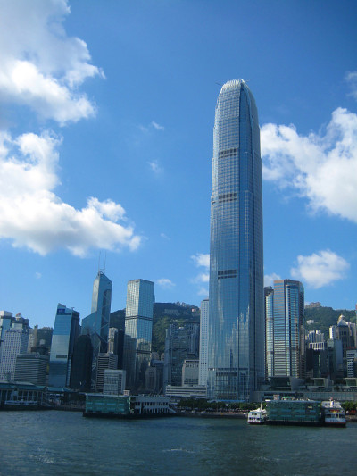 香港维多利亚港中环国际金融公司大楼。