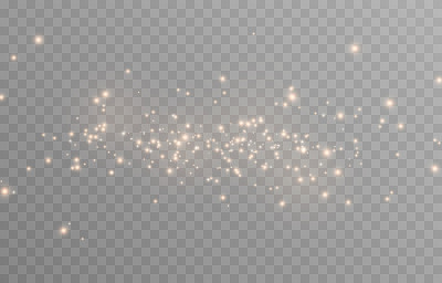 向量魔法光芒。闪烁的光，闪耀的尘埃png。闪闪发光的神奇灰尘。圣诞灯。