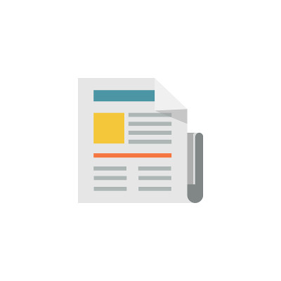 Newspaper. Flat design. Vector. Illustration