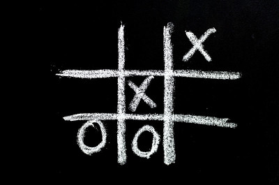井字游戏在黑板