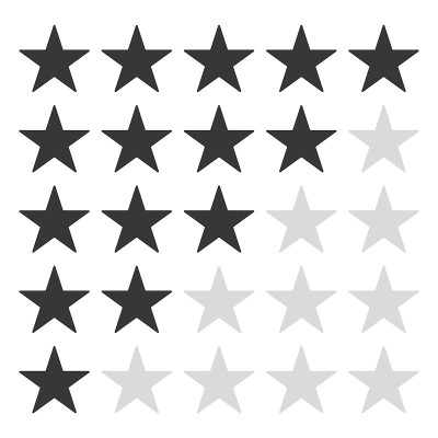 5 grey star rating icon vector eps10. rating star 