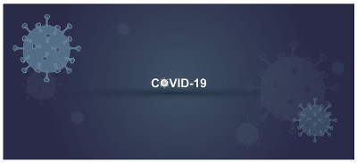 Covid-19、冠状病毒危机插图载体背景。图形的驾驶通过测试中心。