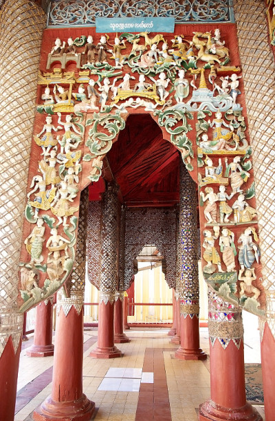 Shwezigon宝塔，图表，缅甸