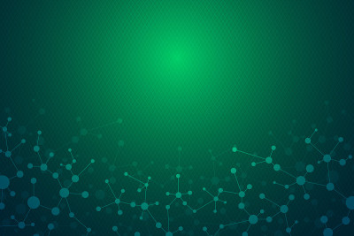 分子结构的背景。基因和科学研究