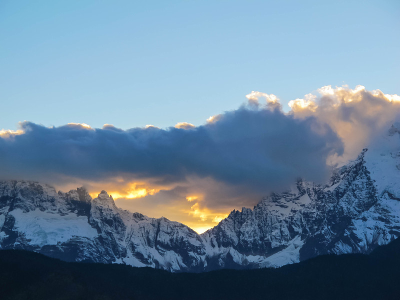 中国迪庆，云南，卡瓦格博峰，梅里雪山