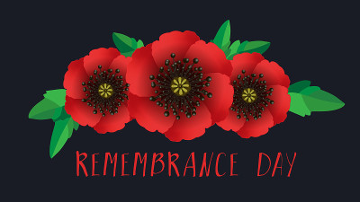 Remembrance Day vector illustration