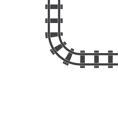 铁路轨道矢量插图设计