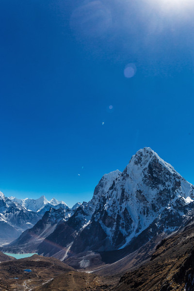 喜马拉雅山的雪山