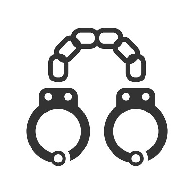 手铐,逮捕图标
