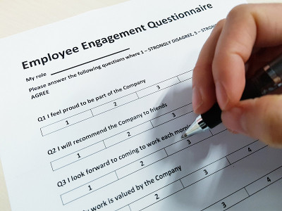 员工的参与意识。一个手选择首选的engagement方法