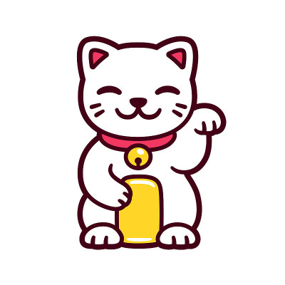 可爱的卡通宠物猫