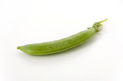白底上的糖豌豆。