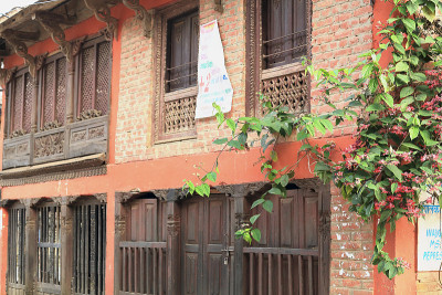 尼瓦风格的房子。Bandipur-Nepal。0369