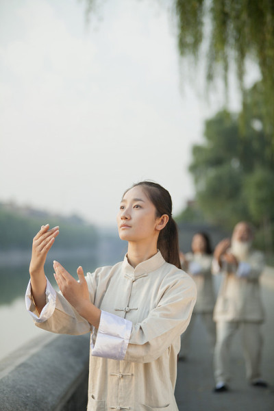 中国人打太极拳