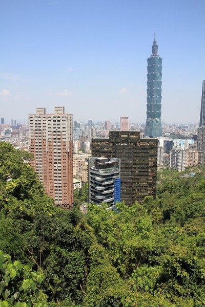 台北101从香山在台北，台湾