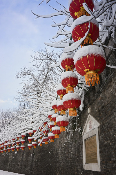 冬天的中国灯笼