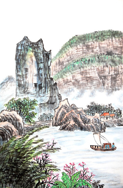 国画、山水画