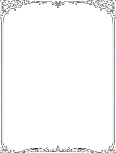 floral border pattern frame