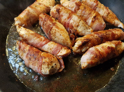 Chicken with bacon