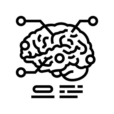 神经创伤学健康研究线图标矢量插图