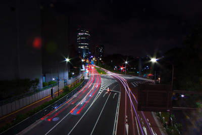 城市的灯光