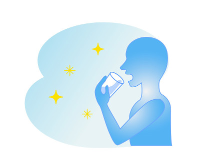 夏日中暑剪影人物