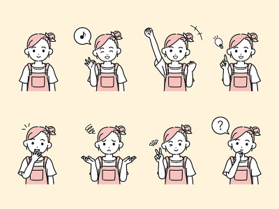 小女孩插图集