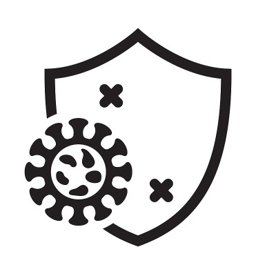 免疫图标，病毒防护医学矢量图标