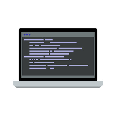 Programming on laptop