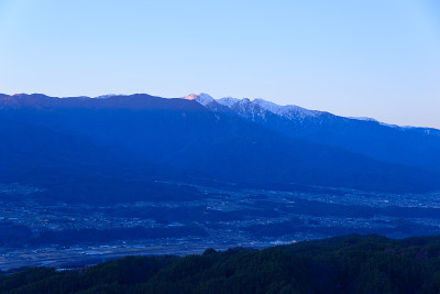 日本长野饭田市的城市景观