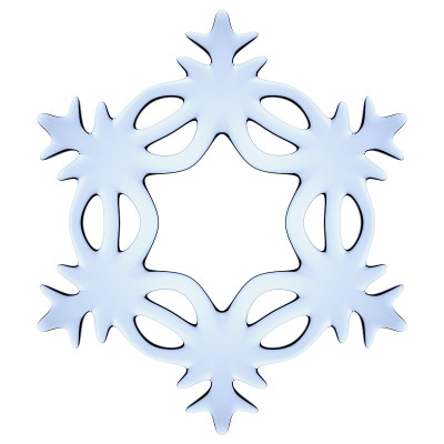 蓝色装饰雪花