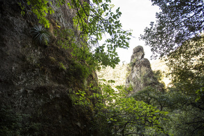 考古区，Tepozteco徒步旅行