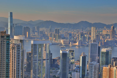 在杂志Gap的城市视图