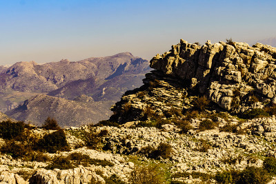西班牙Torcal de Antequera的岩层