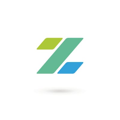 字母Z百分比标志图标设计模板元素