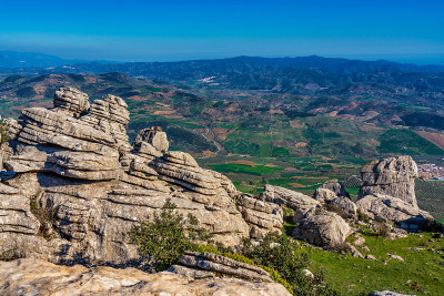 El Torcal de Antequera, Andalusia, Spain，在Antequer