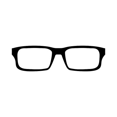 Glasses icon sign