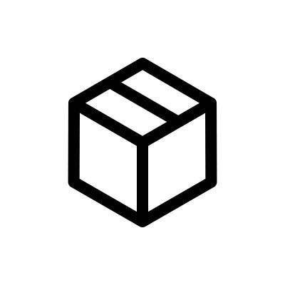 轮廓图标。包框标志。矢量图