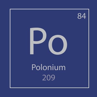 钋- Po化学元素图标