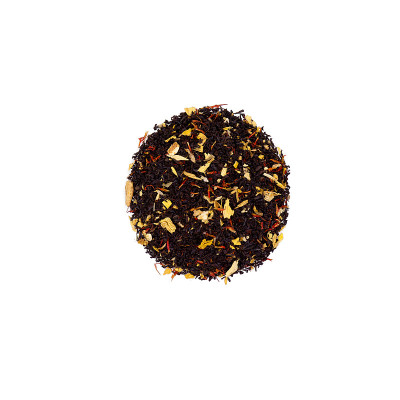一堆醒着的混合茶孤立在白色的背景