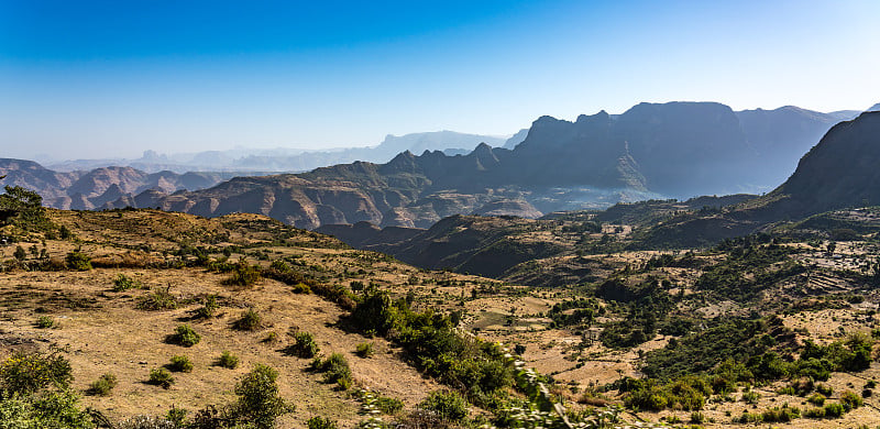 埃塞俄比亚北部的塞门山国家公园的风景